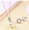 304 Stainless Steel 18K Gold Plated Elegant Simple Style Polishing Plating Inlay Round Pearl Jewelry Set