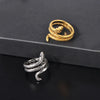 304 Stainless Steel 18K Gold Plated Glam Plating Snake Rings