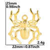 304 Stainless Steel 18K Gold Plated IG Style Cool Style Plating Geometric Spider Pendant Necklace