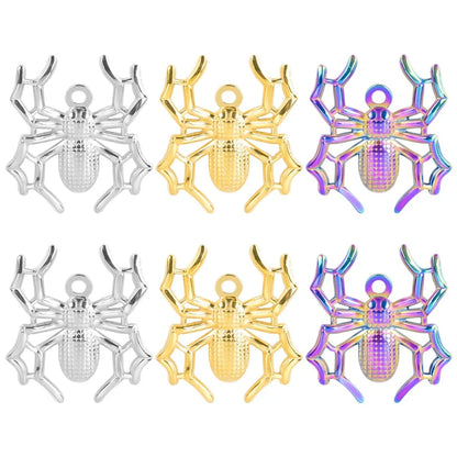 304 Stainless Steel 18K Gold Plated IG Style Cool Style Plating Geometric Spider Pendant Necklace