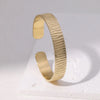 IG Style Modern Style Simple Style Crack 304 Stainless Steel 18K Gold Plated Bangle In Bulk