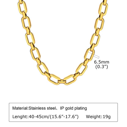 304 Stainless Steel 18K Gold Plated IG Style Plating Solid Color Bracelets Necklace