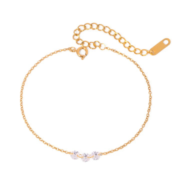 IG Style Simple Style Classic Style Solid Color 304 Stainless Steel 18K Gold Plated Bracelets In Bulk