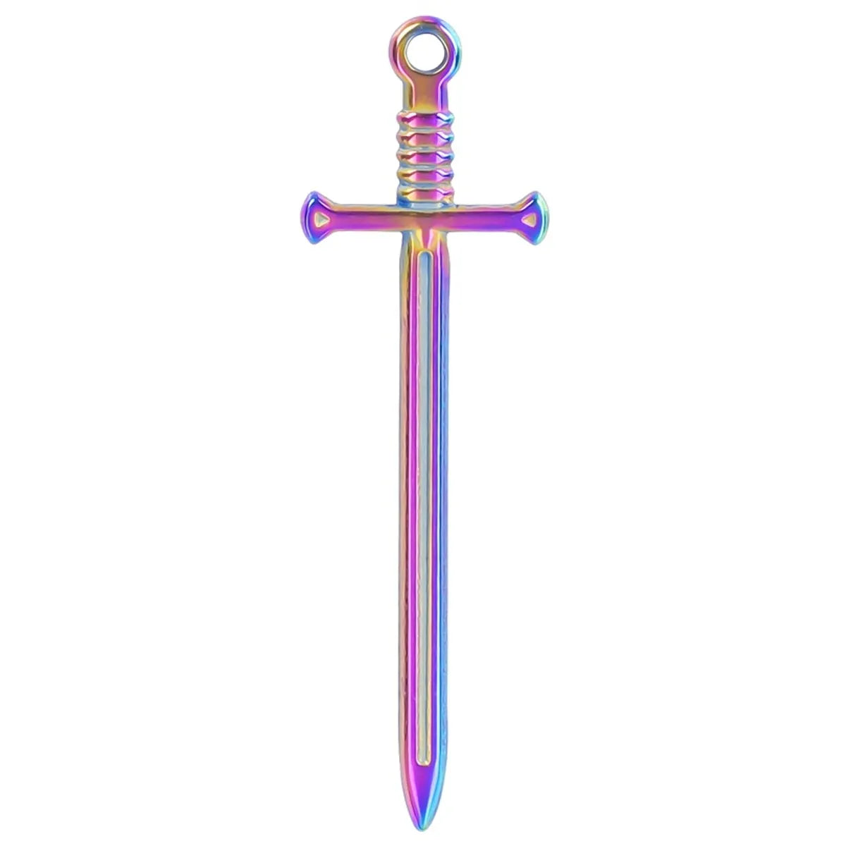 304 Stainless Steel 18K Gold Plated Modern Style Simple Style Classic Style Plating Sword Pendant Necklace