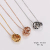 304 Stainless Steel 18K Gold Plated Rose Gold Plated Elegant Classic Style Plating Rhombus Pendant Necklace