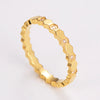 304 Stainless Steel 18K Gold Plated Rose Gold Plated Simple Style Classic Style Plating Solid Color Rings