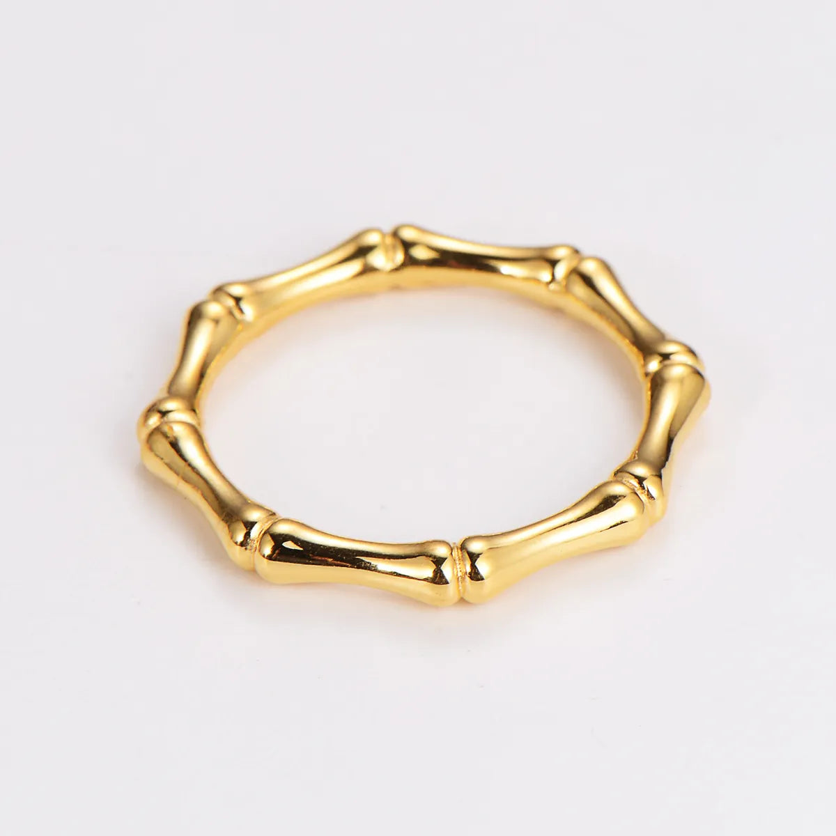 304 Stainless Steel 18K Gold Plated Rose Gold Plated Simple Style Classic Style Plating Solid Color Rings