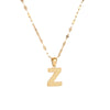 304 Stainless Steel 18K Gold Plated Simple Style Classic Style Commute Letter Pendant Necklace