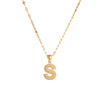 304 Stainless Steel 18K Gold Plated Simple Style Classic Style Commute Letter Pendant Necklace