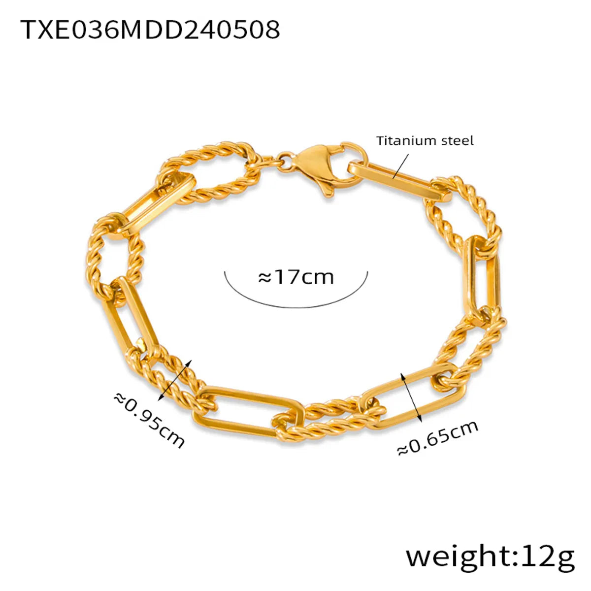 Wholesale Jewelry Simple Style Classic Style Quadrilateral Oval 304 Stainless Steel 18K Gold Plated Plating Chain Bracelets Necklace Jewelry Set