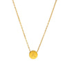 304 Stainless Steel 18K Gold Plated Simple Style Classic Style Plating Round Letter Letter Pendant Necklace