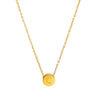 304 Stainless Steel 18K Gold Plated Simple Style Classic Style Plating Round Letter Letter Pendant Necklace