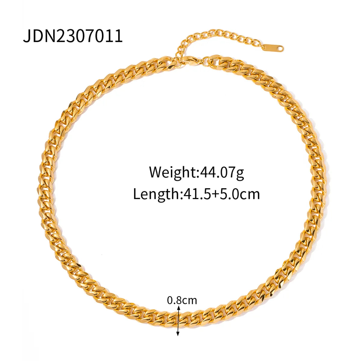 Wholesale Jewelry Simple Style Classic Style Solid Color 304 Stainless Steel 18K Gold Plated Plating Bracelets Necklace