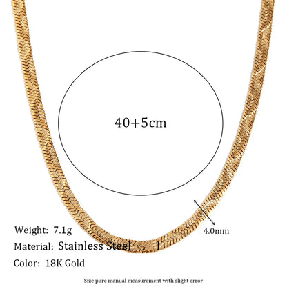 Wholesale Jewelry Simple Style Classic Style Solid Color 304 Stainless Steel 18K Gold Plated Plating Bracelets Necklace