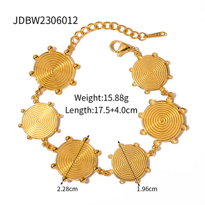 Wholesale Jewelry Simple Style Classic Style Solid Color 304 Stainless Steel 18K Gold Plated Plating Necklace