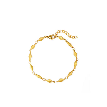 Wholesale Jewelry Simple Style Commute Solid Color 304 Stainless Steel None 18K Gold Plated Bracelets Necklace