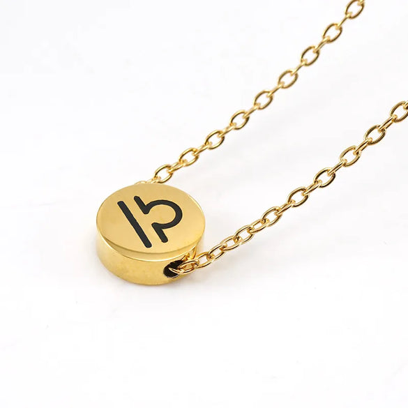 304 Stainless Steel 18K Gold Plated Simple Style Constellation Pendant Necklace