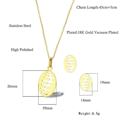 304 Stainless Steel 18K Gold Plated Simple Style Plating Hollow Out Ball Earrings Necklace