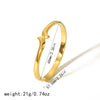 Simple Style Solid Color 304 Stainless Steel 18K Gold Plated Bangle In Bulk