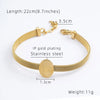 Simple Style Portrait 304 Stainless Steel 18K Gold Plated Bracelets In Bulk