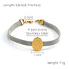 Simple Style Portrait 304 Stainless Steel 18K Gold Plated Bracelets In Bulk