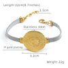 Simple Style Portrait 304 Stainless Steel 18K Gold Plated Bracelets In Bulk