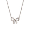 304 Stainless Steel 18K Gold Plated Sweet Simple Style Classic Style Plating Bow Knot Earrings Necklace