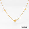 Wholesale Jewelry Modern Style Simple Style Heart Shape 304 Stainless Steel 316 Stainless Steel  No Inlaid 16K Gold Plated White Gold Plated Gold Plated Bracelets Anklet Necklace