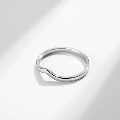 304 Stainless Steel Basic Simple Style Classic Style Peach Rings