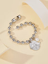 304 Stainless Steel Casual Hip-Hop Carving Heart Shape Smile Face Flower Pearl Bracelets