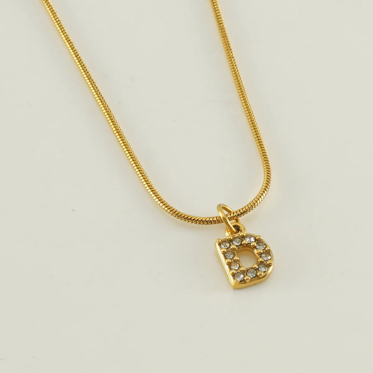 304 Stainless Steel Casual Letter Pendant Necklace