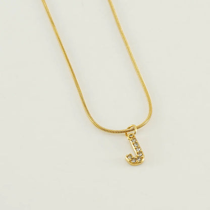 304 Stainless Steel Casual Letter Pendant Necklace