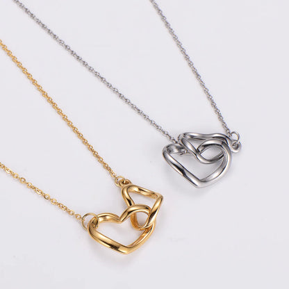 304 Stainless Steel Casual Simple Style Bow Knot Pendant Necklace