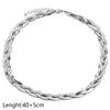 304 Stainless Steel Casual Simple Style Plating Braid Geometric Bracelets Necklace