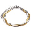 304 Stainless Steel Casual Simple Style Plating Braid Geometric Bracelets Necklace