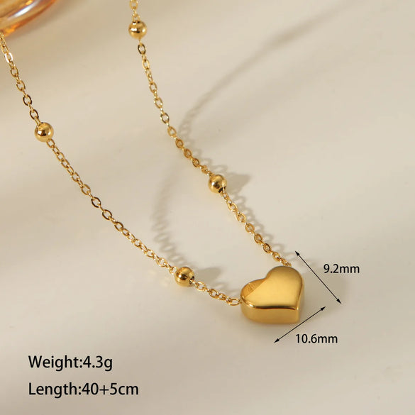 304 Stainless Steel Copper 18K Gold Plated Casual Vintage Style Dreamcatcher Heart Shape Bow Knot Pendant Necklace
