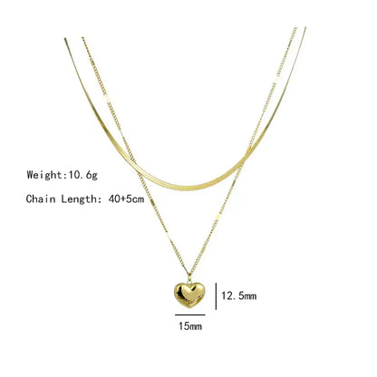 304 Stainless Steel Copper 18K Gold Plated K Gold Plated Cute Inlay Flower Butterfly Acrylic Shell Zircon Pendant Necklace