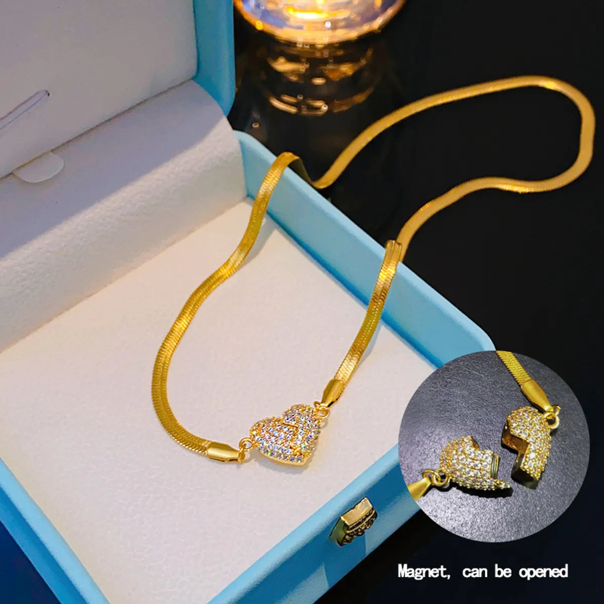 304 Stainless Steel Copper 18K Gold Plated K Gold Plated Cute Inlay Flower Butterfly Acrylic Shell Zircon Pendant Necklace