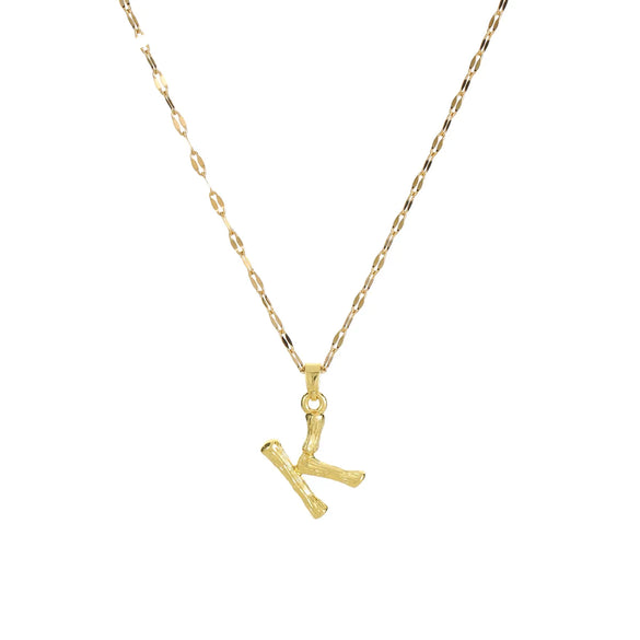304 Stainless Steel Copper 18K Gold Plated Letter