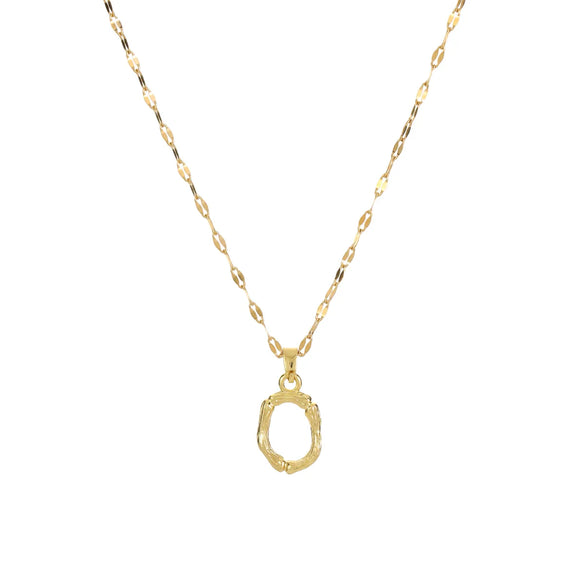304 Stainless Steel Copper 18K Gold Plated Letter