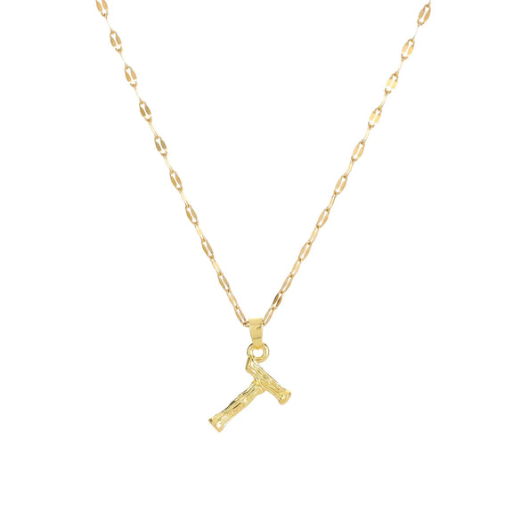304 Stainless Steel Copper 18K Gold Plated Letter