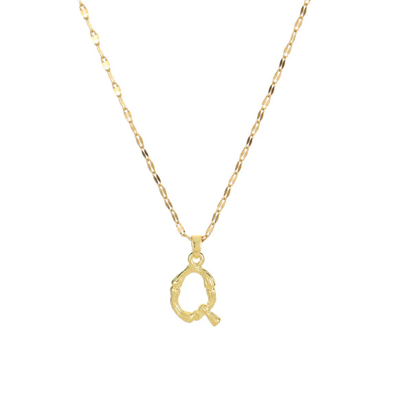 304 Stainless Steel Copper 18K Gold Plated Letter