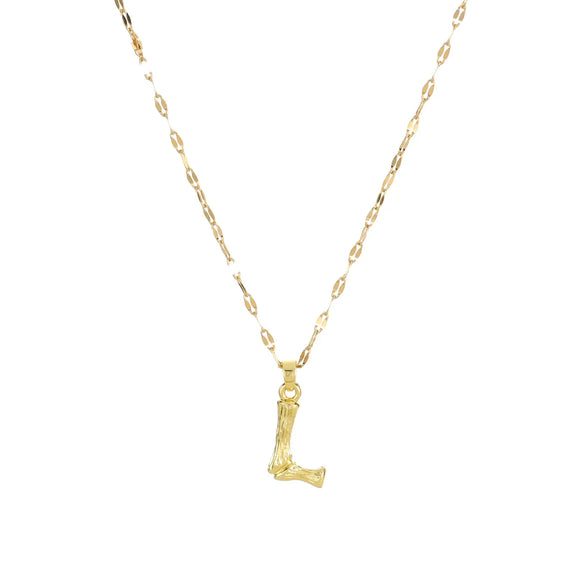 304 Stainless Steel Copper 18K Gold Plated Letter