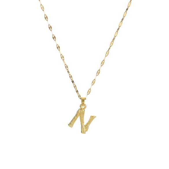 304 Stainless Steel Copper 18K Gold Plated Letter
