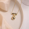 304 Stainless Steel Copper Casual Simple Style Letter Necklace