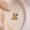 304 Stainless Steel Copper Casual Simple Style Letter Necklace