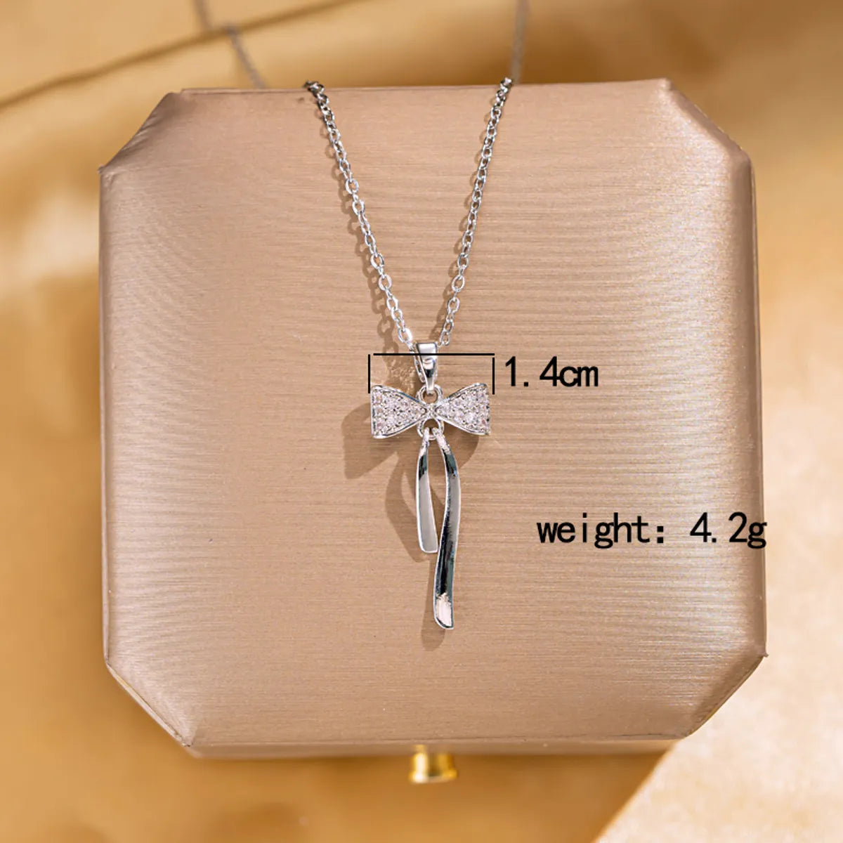 Wholesale Jewelry Elegant Lady Modern Style Letter Butterfly Lock 304 Stainless Steel Copper Acrylic Zircon K Gold Plated Inlay Pendant Necklace