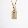 304 Stainless Steel Copper K Gold Plated Elegant Vintage Style Artistic Plating Inlay Abacus Zircon Pendant Necklace