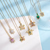 304 Stainless Steel Copper Tortoise Animal Pendant Necklace