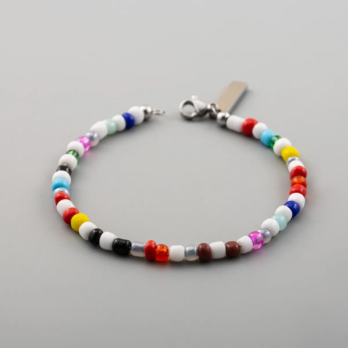 Casual Vacation Beach Geometric 304 Stainless Steel Glass Bracelets In Bulk